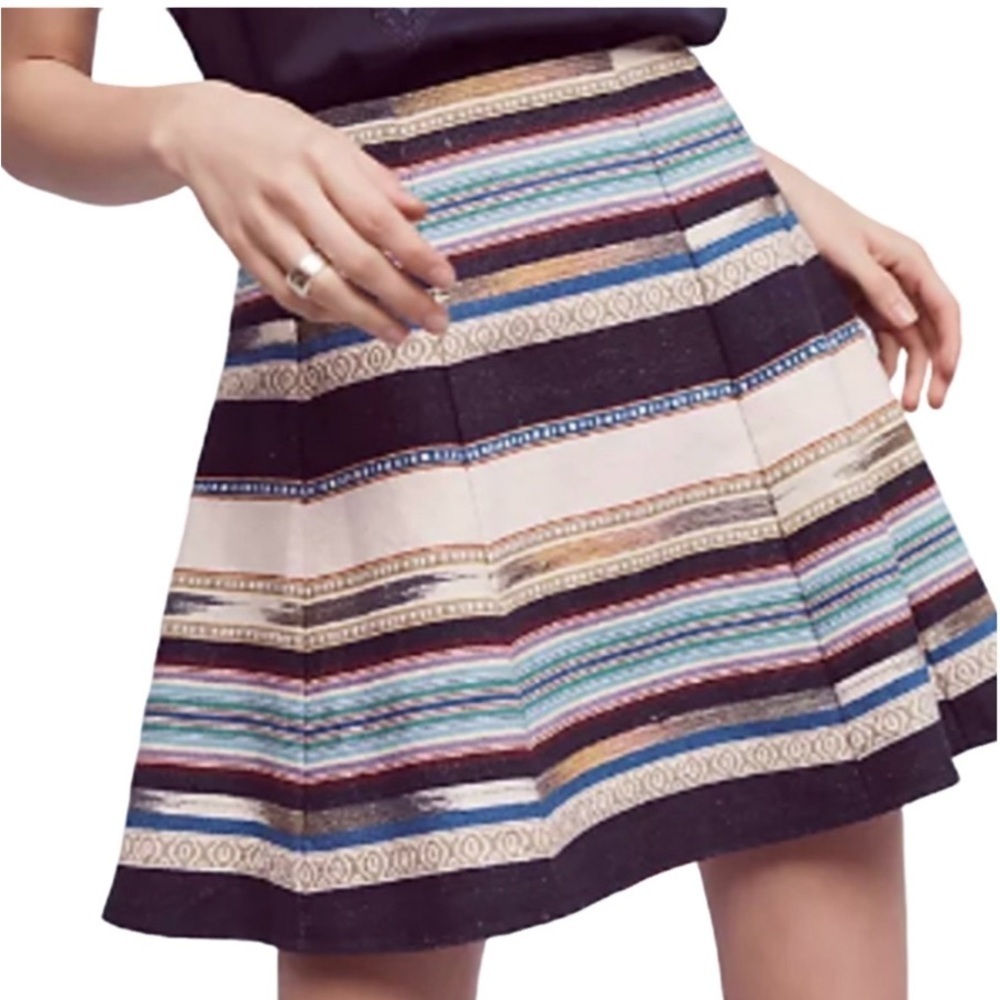 Anthropologie Chloe Oliver A-Line  Flare Lined Hayley Skater Skirt. Size 4.